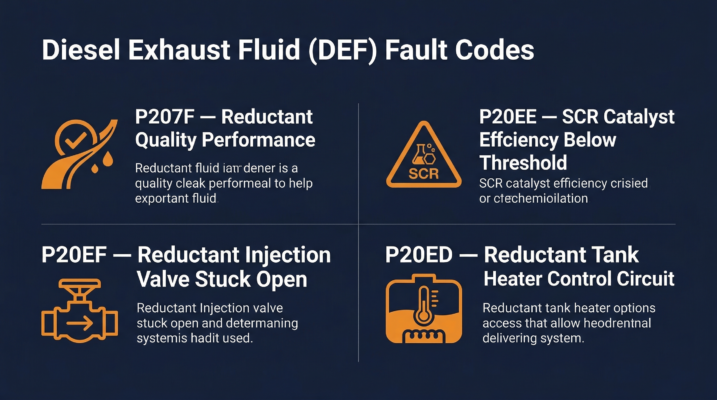 P208e Ford Code DEF Trouble Codes: P207F, P20EE, P20EF Fixes